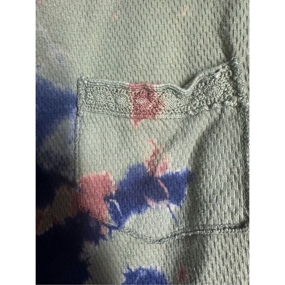 Apple Green Los Angeles Tie Dye Hooded Jacket Full Zip Cotton Size M See Notes - Picture 2 of 11